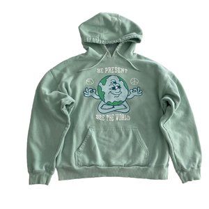 Urban Outfitters Coney Island Picnic Hoodie Sz M "Be Present See The World"